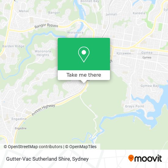 Gutter-Vac Sutherland Shire map