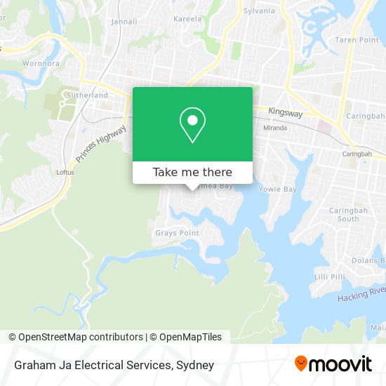Graham Ja Electrical Services map