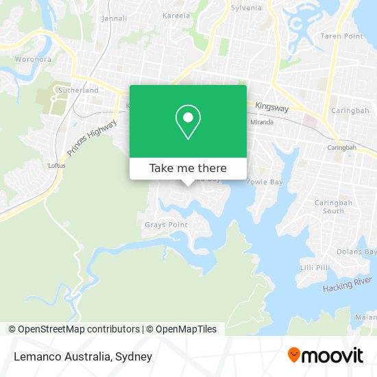 Lemanco Australia map