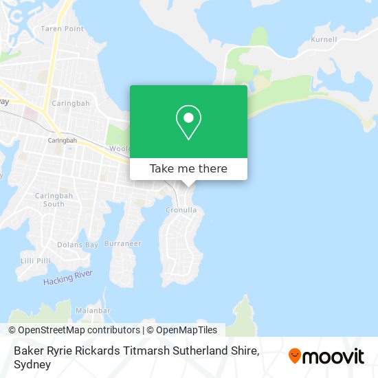 Baker Ryrie Rickards Titmarsh Sutherland Shire map