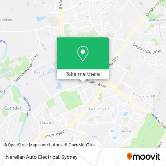 Narellan Auto Electrical map
