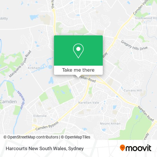 Harcourts New South Wales map