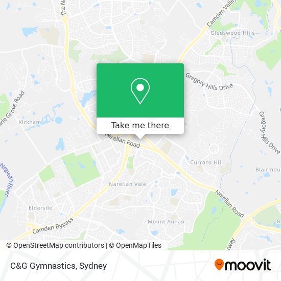 C&G Gymnastics map