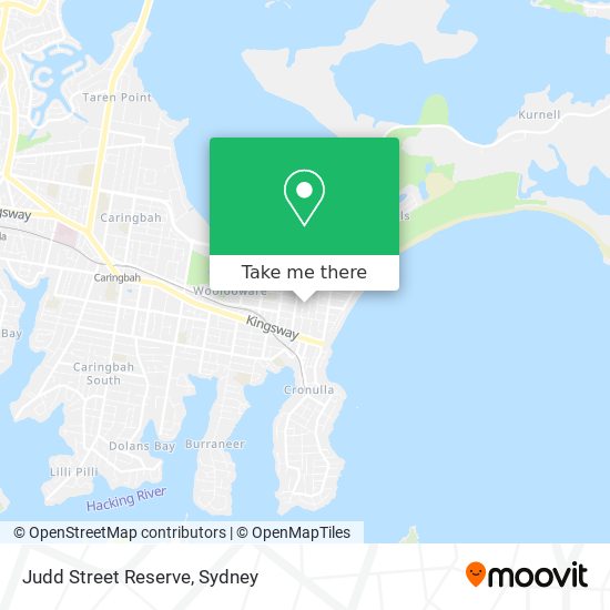 Judd Street Reserve map