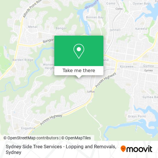 Sydney Side Tree Services - Lopping and Removals map