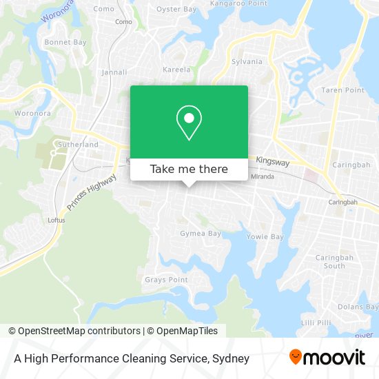 Mapa A High Performance Cleaning Service