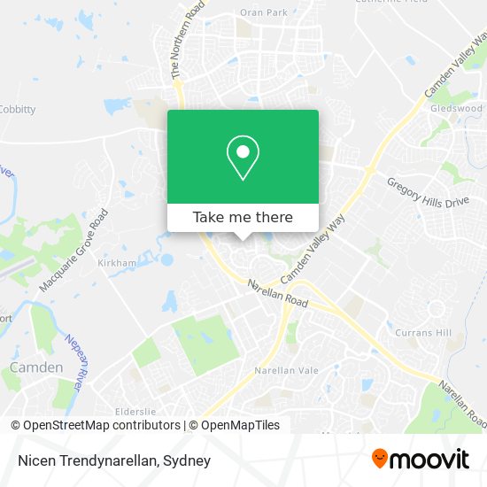 Nicen Trendynarellan map