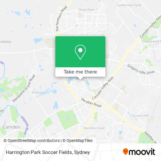 Harrington Park Soccer Fields map