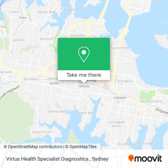 Virtus Health Specialist Diagnostics. map