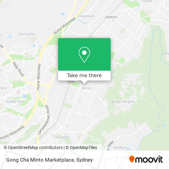 Gong Cha Minto Marketplace map