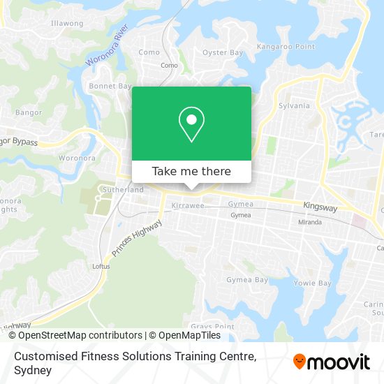 Customised Fitness Solutions Training Centre map