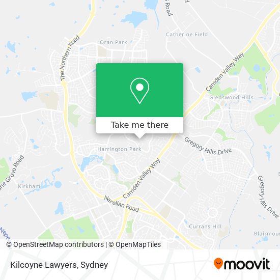 Kilcoyne Lawyers map