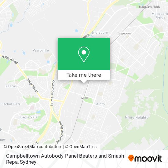 Campbelltown Autobody-Panel Beaters and Smash Repa map