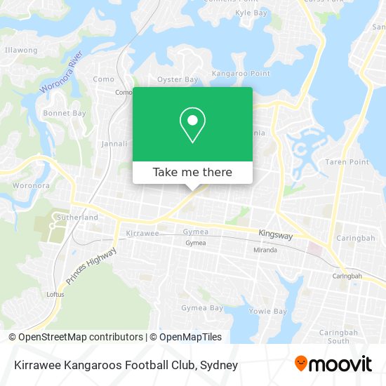 Kirrawee Kangaroos Football Club map