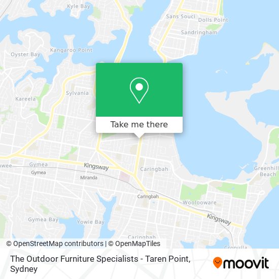Mapa The Outdoor Furniture Specialists - Taren Point