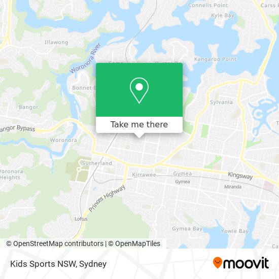 Mapa Kids Sports NSW