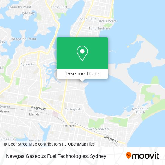 Newgas Gaseous Fuel Technologies map