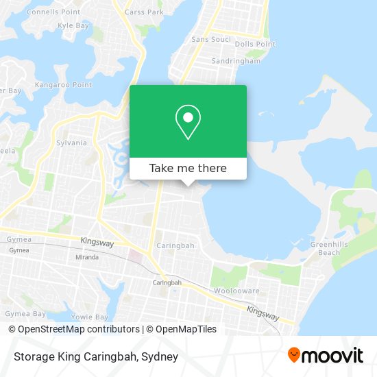 Mapa Storage King Caringbah