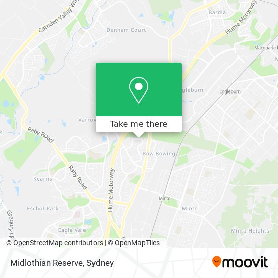 Midlothian Reserve map