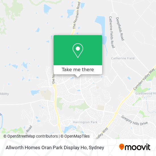 Allworth Homes Oran Park Display Ho map