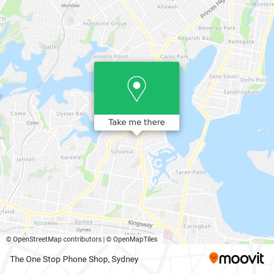 Mapa The One Stop Phone Shop