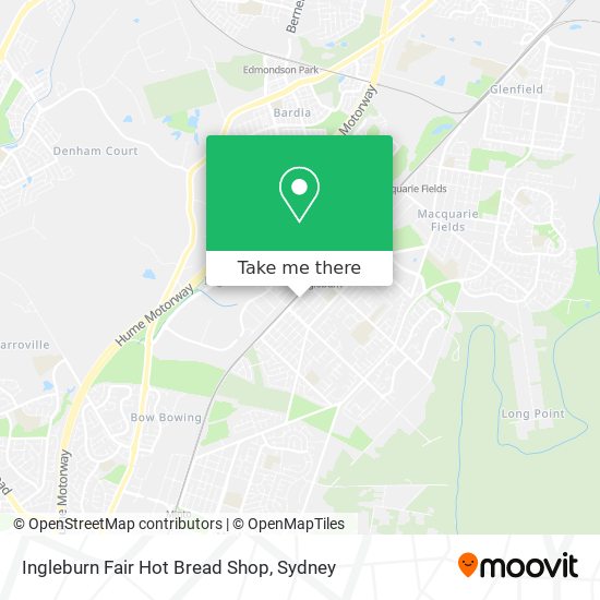 Mapa Ingleburn Fair Hot Bread Shop