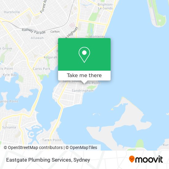 Mapa Eastgate Plumbing Services