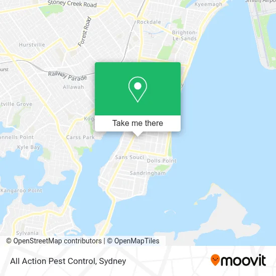 Mapa All Action Pest Control