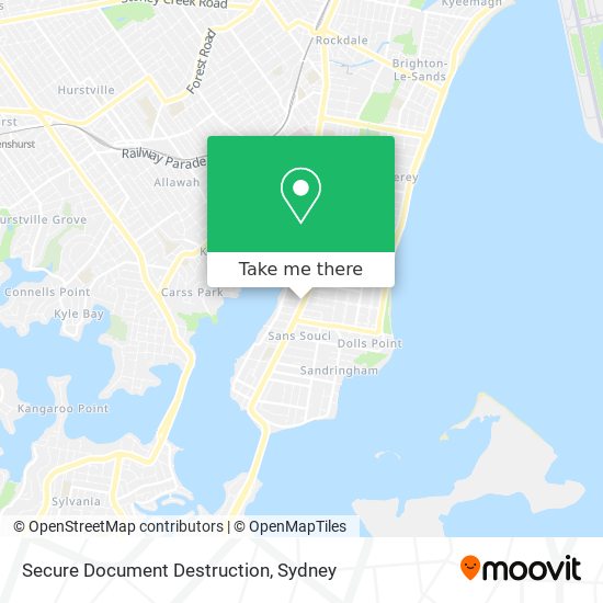 Secure Document Destruction map