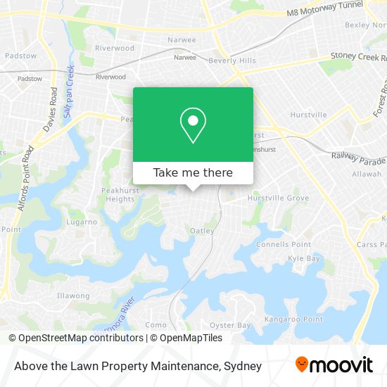 Above the Lawn Property Maintenance map