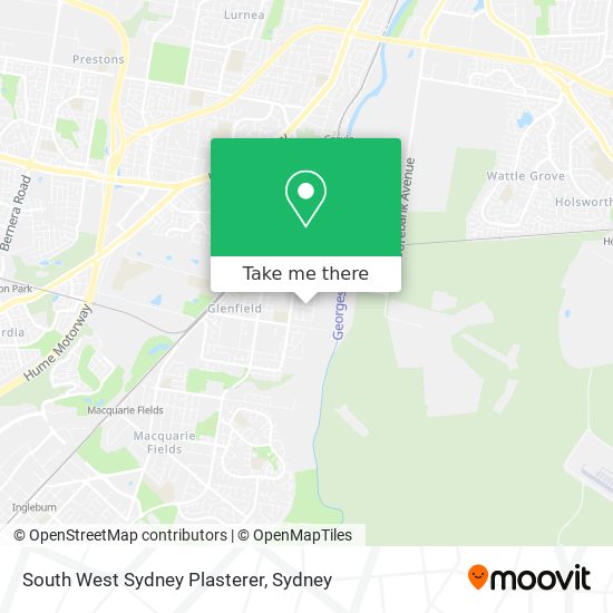 South West Sydney Plasterer map