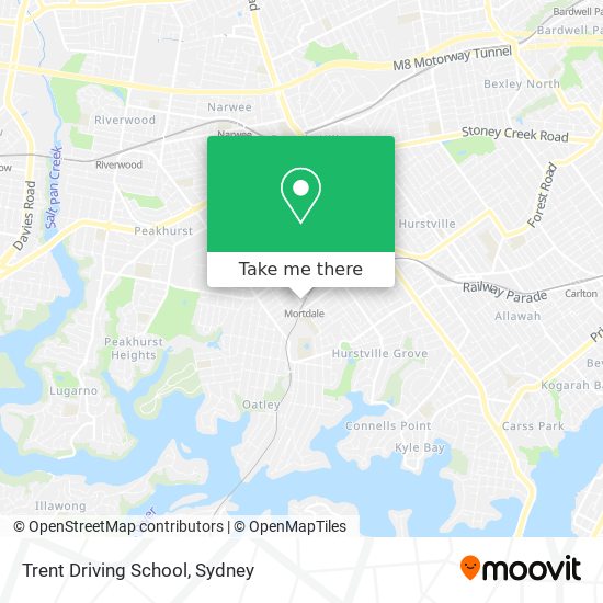 Trent Driving School map