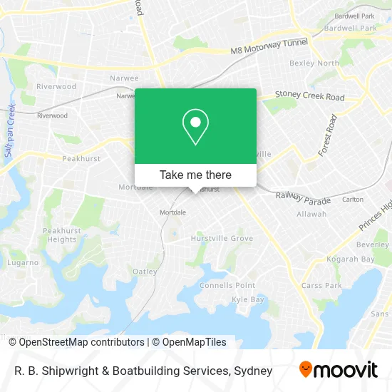 R. B. Shipwright & Boatbuilding Services map