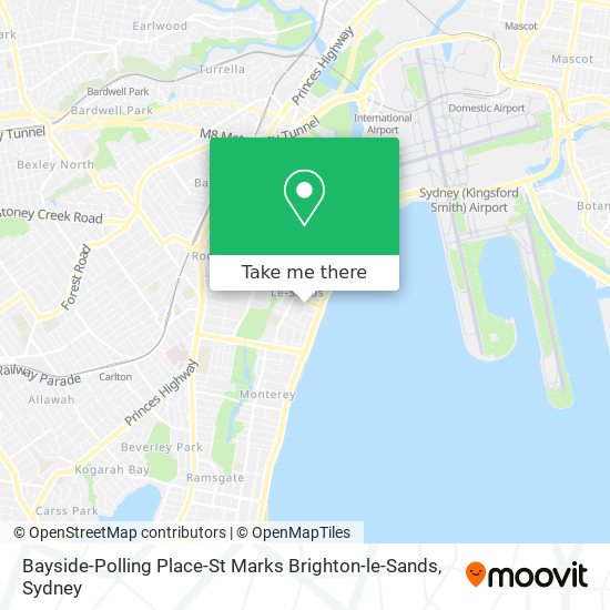 Bayside-Polling Place-St Marks Brighton-le-Sands map