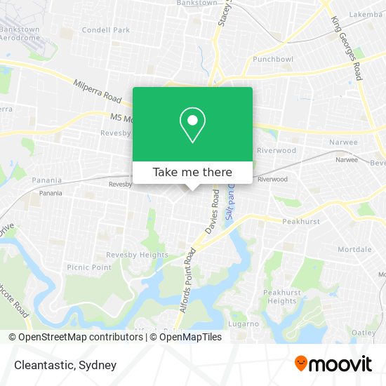 Cleantastic map