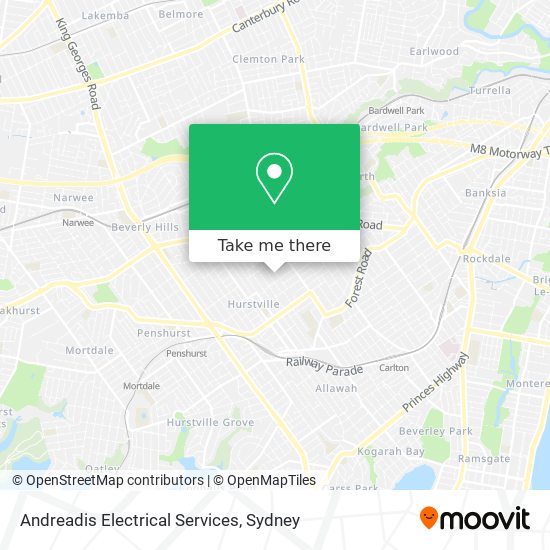 Andreadis Electrical Services map