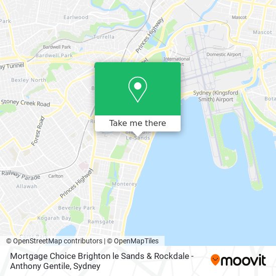 Mortgage Choice Brighton le Sands & Rockdale - Anthony Gentile map
