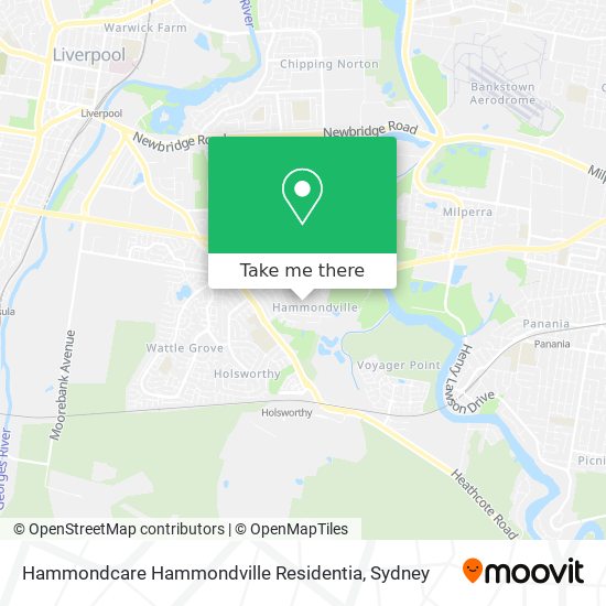 Hammondcare Hammondville Residentia map
