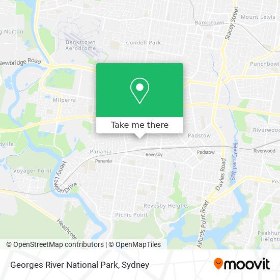 Georges River National Park map