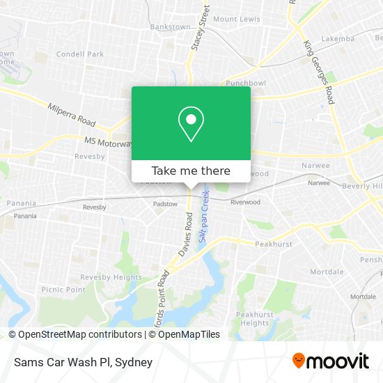 Sams Car Wash Pl map