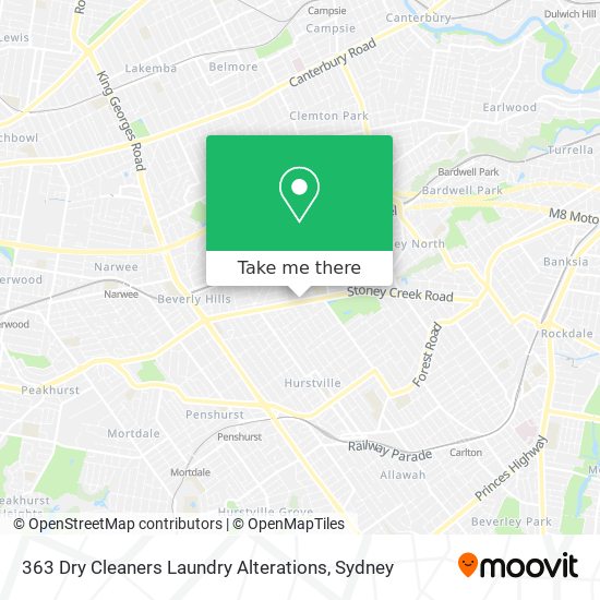 363 Dry Cleaners Laundry Alterations map