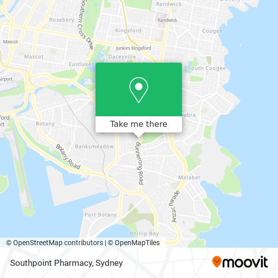 Mapa Southpoint Pharmacy
