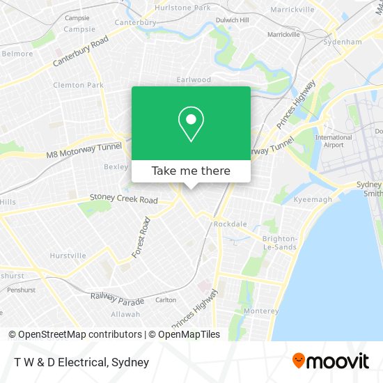 Mapa T W & D Electrical