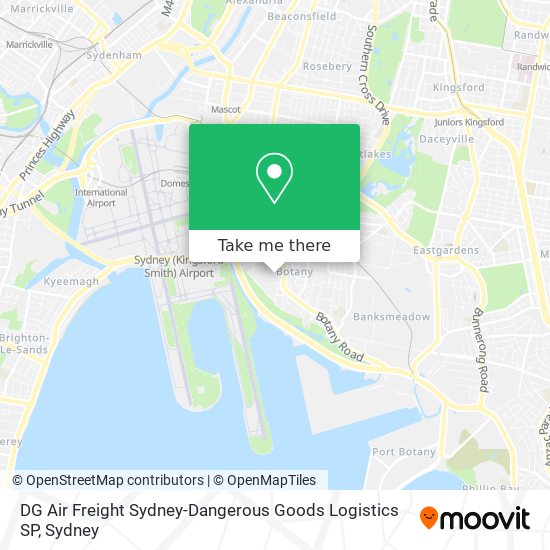 DG Air Freight Sydney-Dangerous Goods Logistics SP map