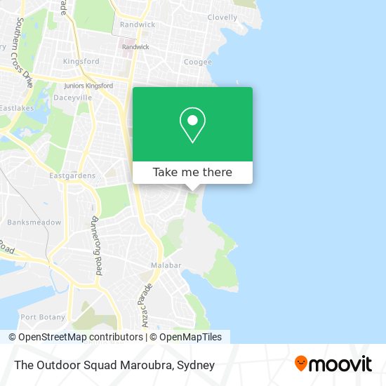 The Outdoor Squad Maroubra map