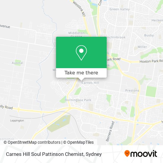 Carnes Hill Soul Pattinson Chemist map