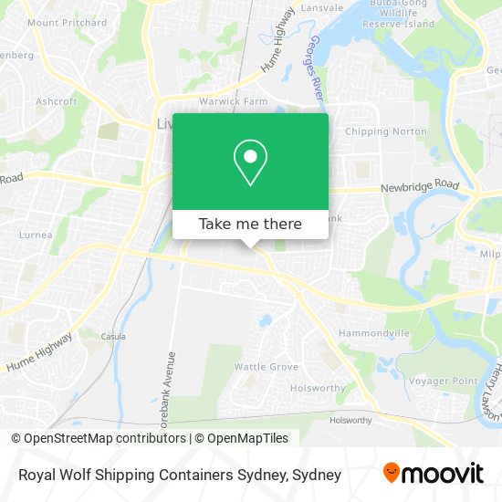 Royal Wolf Shipping Containers Sydney map