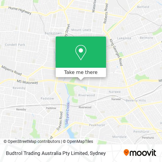 Budtrol Trading Australia Pty Limited map