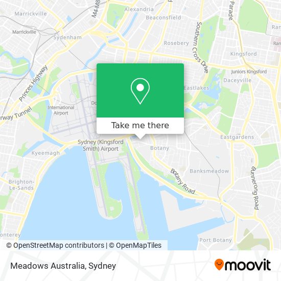 Meadows Australia map