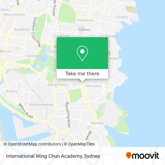 International Wing Chun Academy map